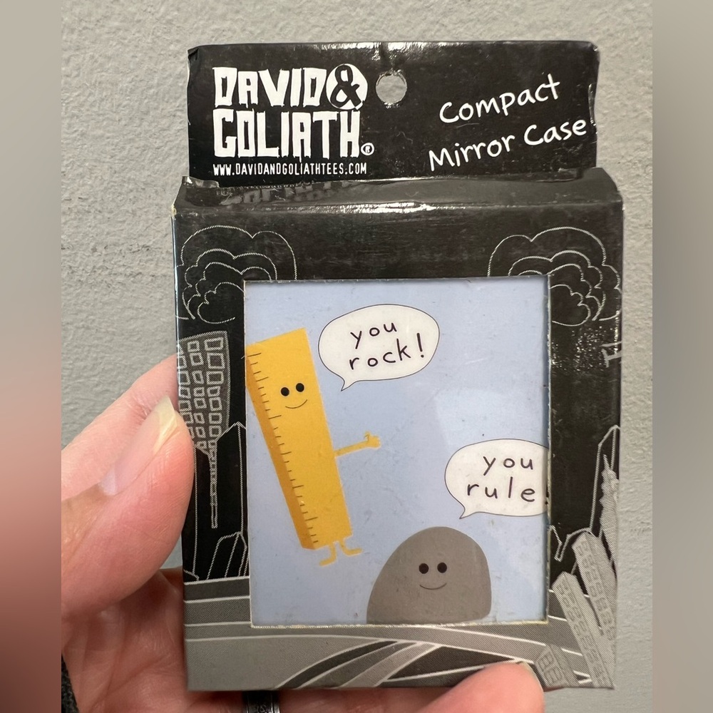 DAVID & GOLIATH YOU ROCK! YOU RULE! Compact Mirror
